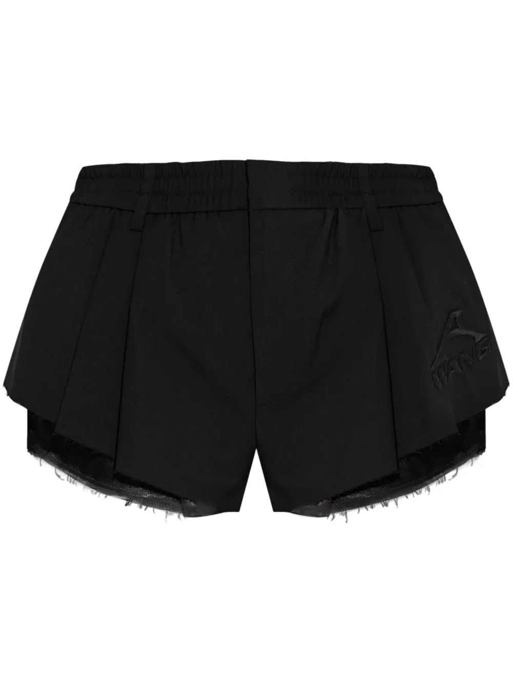 Like new Alexander Wang Sartorial Short With Logo Embroidery in Black Skort XS